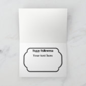 ヴィンテージハロウィンのカスタマイズ可能な子供用カボチャカード カード (内部)