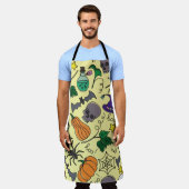 ヴィンテージハロウィンの継ぎ目のない模様。幽霊 エプロン (着用した状態)