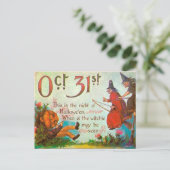 ヴィンテージハロウィンアートポストカード ポストカード (スタンド正面)