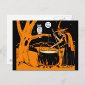 ヴィンテージハロウィンアート シーズンポストカード (正面/裏面)