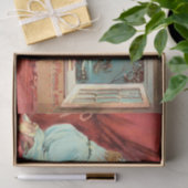 ヴィンテージハロウィンウィッチとブロムスティック 薄葉紙 (ギフト)