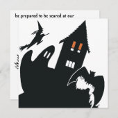 ヴィンテージハロウィンウィッチ幽霊幽霊のよく出るハウスパーティー 招待状 (正面/裏面)