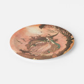 ヴィンテージハロウィンウィッチ&ブラックキャット紙プレート ペーパープレート (アングル)