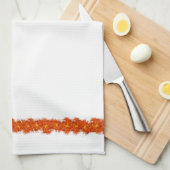 ヴィンテージハロウィンウィッチwキャットタオル キッチンタオル (四つ折り)