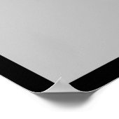 ヴィンテージハロウィンオレンジムーン飛んでいるこうもり ポスター (角)