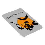 ヴィンテージハロウィンオレンジムーン飛んでいるこうもり マグネット (右側)