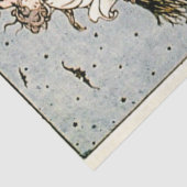 ヴィンテージハロウィンカボチャとブローム付き魔女 薄葉紙 (詳細)