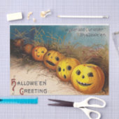 ヴィンテージハロウィンカボチャパーティー組織 薄葉紙 (クラフト)