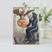 ヴィンテージハロウィンカボチャ墓地不気味おもしろい (スタンド正面)