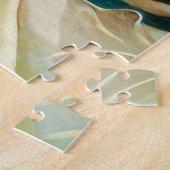 ヴィンテージハロウィンカボチャ幽霊と黒猫 ジグソーパズル (側面)