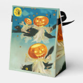 ヴィンテージハロウィンカボチャ幽霊と黒猫 フェイバーボックス (裏面サイド)