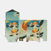 ヴィンテージハロウィンカボチャ幽霊と黒猫 フェイバーボックス (折り畳みなし)