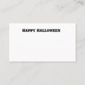 ヴィンテージハロウィンカボチャ幽霊と黒猫 プレイスカード (裏面)