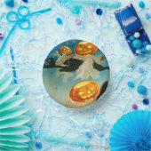 ヴィンテージハロウィンカボチャ幽霊と黒猫 ペーパーボウル (パーティー)