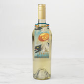 ヴィンテージハロウィンカボチャ幽霊と黒猫 ボトルネックタグ (ボトル)