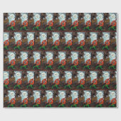 ヴィンテージハロウィンカボチャ幽霊パーティーラップ ラッピングペーパー (フラット)