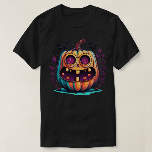 ヴィンテージハロウィンカボチャ2023ハロウィーン2023 9 Tシャツ (デザイン正面)