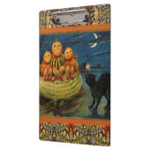 ヴィンテージハロウィンカボンプキンズブラックキャット クリップボード (左)