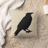ヴィンテージハロウィンカラス枕 クッション (ブランケット)