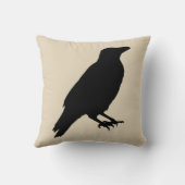 ヴィンテージハロウィンカラス枕 クッション (裏面)