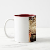 ヴィンテージハロウィンカルドロン魔法 ツートーンマグカップ (左)