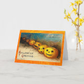 ヴィンテージハロウィンカードに言ってよ! カード (黄色い花)