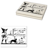 ヴィンテージハロウィンカード作成 ラバースタンプ (押印)