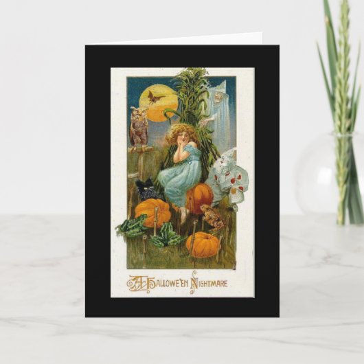 ヴィンテージハロウィンカード カード (正面)