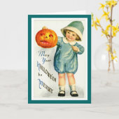 ヴィンテージハロウィンカード カード (黄色い花)