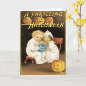 ヴィンテージハロウィンカード カード (黄色い花)