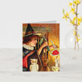 ヴィンテージハロウィンカード カード (黄色い花)