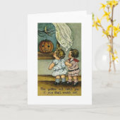 ヴィンテージハロウィンカード カード (黄色い花)