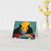 ヴィンテージハロウィンカード カード (黄色い花)