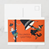 ヴィンテージハロウィンカード:タイムレススポック シーズンポストカード (正面/裏面)