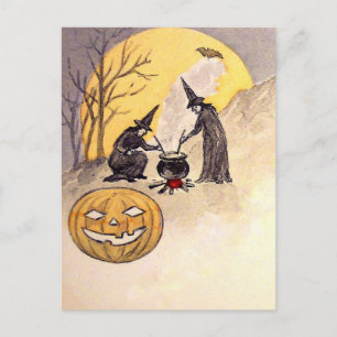 ヴィンテージハロウィンカード ポストカード