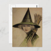 ヴィンテージハロウィンカード ポストカード (正面/裏面)