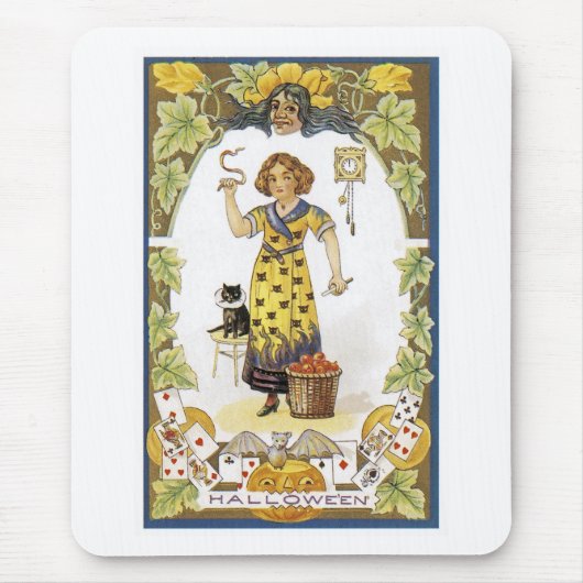 ヴィンテージハロウィンカード マウスパッド (正面)