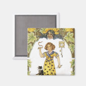 ヴィンテージハロウィンカード マグネット (正面/裏面)