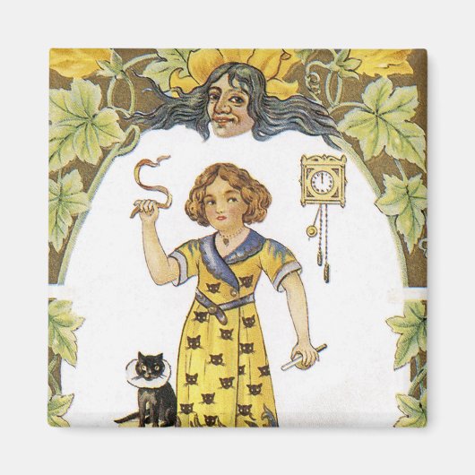 ヴィンテージハロウィンカード マグネット (正面)