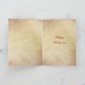 ヴィンテージハロウィンカード、魔女の輪 カード (内部)