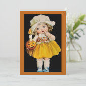 ヴィンテージハロウィンガールとカボチャ (スタンド正面)