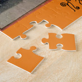 ヴィンテージハロウィンガールとキャンドル ジグソーパズル (側面)