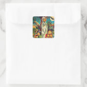 ヴィンテージハロウィンキッズかぼちゃホリデーシール スクエアシール (バッグ)