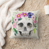 ヴィンテージハロウィンクロススカル枕 クッション (ブランケット)