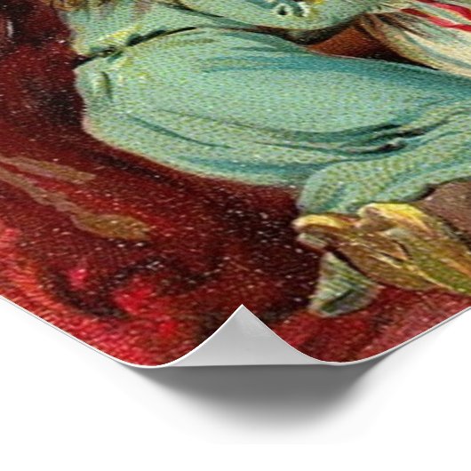 ヴィンテージハロウィングリーティングカードクラシックポスター ポスター (角)