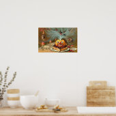 ヴィンテージハロウィングリーティングカードクラシックポスター ポスター (キッチン)