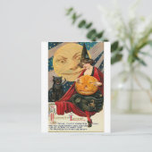 ヴィンテージハロウィングリーティングカードクラシックポスター ポストカード (スタンド正面)