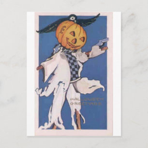 ヴィンテージハロウィングリーティングカードクラシックポスター ポストカード