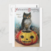 ヴィンテージハロウィングリーティングカードクラシックポスター ポストカード (正面/裏面)