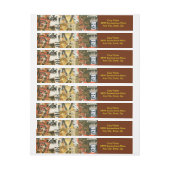 ヴィンテージハロウィンコラージラップ住所 シール ラップアラウンド宛名ラベル (シート)